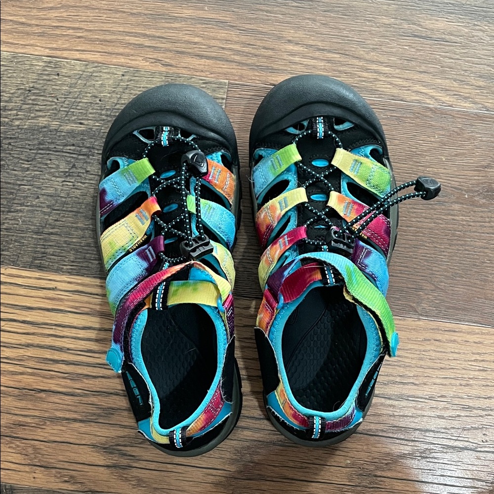 KEEN Kids' Newport H2 Sandals - Rainbow Tie Dye sz 5